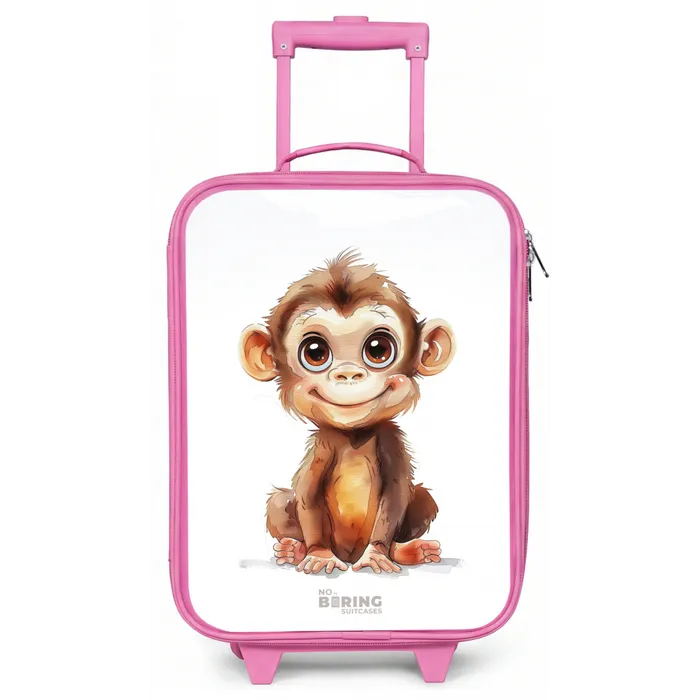 Baby aap Kinderkoffer - Roze klein -zz3dotto