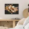 Bloemen - Goud - Graffiti - Zwart - Abstract PET vilt klein -sfeer3