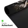 Leeuw - Portret - Verfspatten - Grijs Muismat XXL klein -sfeer2