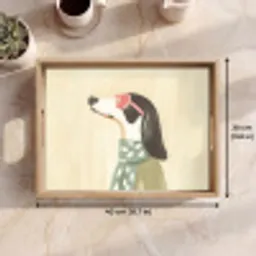 Hond - Zonnebril - Sjaal Dienblad Rechthoek middel -USP_FormaatEN