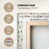 Valentijn - Hart - Wit - Zwart canvas 2cm xxl 828 -sfeer2