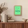 c'est la fucking vie - Groen - Penseelstijl Light Box met kabel (Tafellamp) klein -sfeer2