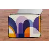Vormen - Abstract - Grafisch - Oranje laptophoes neopreen klein -tafel