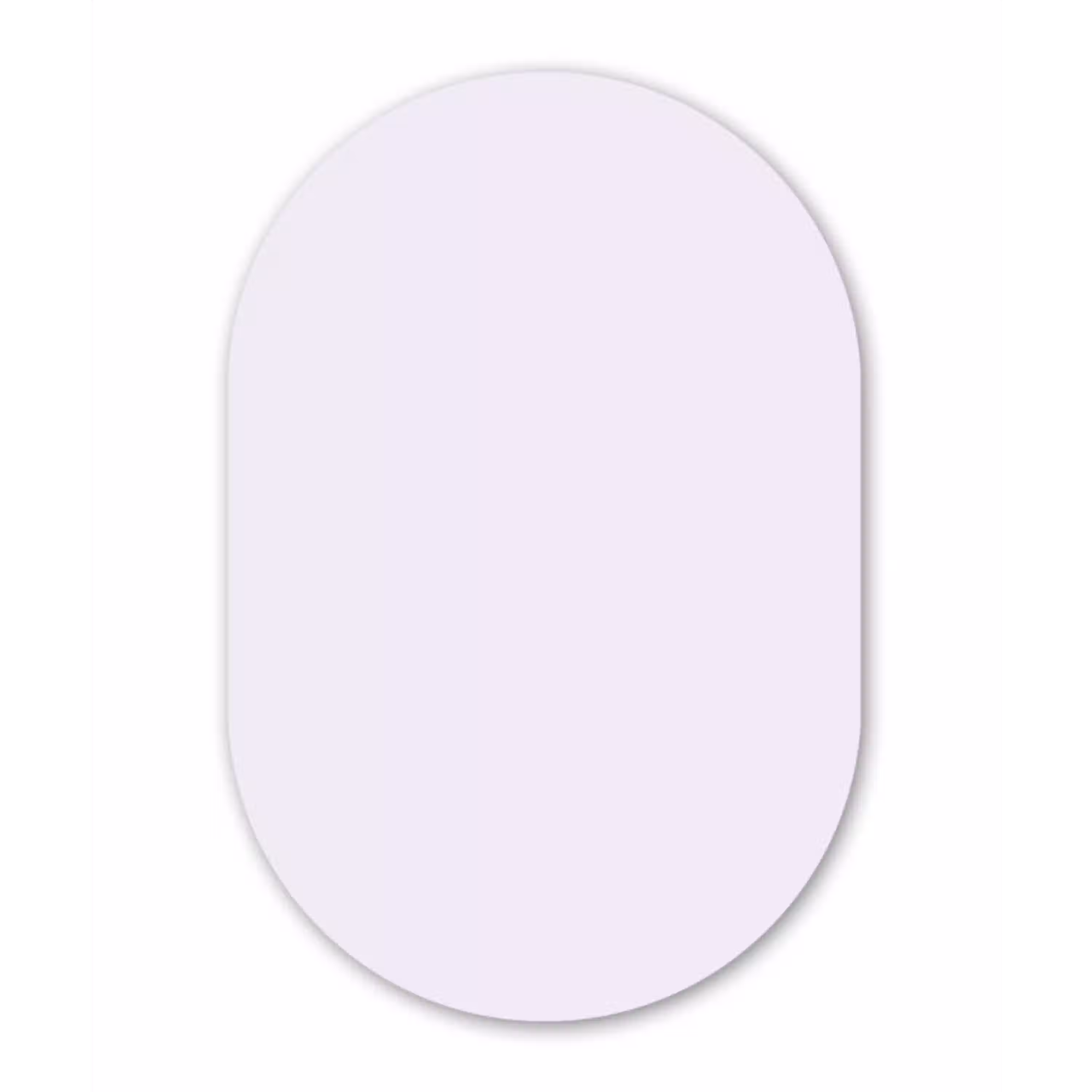 Lilac - Luxe - Paars Wandcirkel Ovaal Aluminium middel 839 -3d