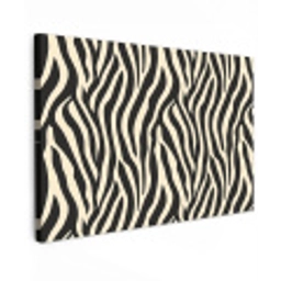 Zebra - Print - Klassiek - Zwart canvas 2cm klein 34 -z3d
