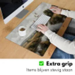 Eenden - Rivier - Landschap - Vlucht - Nostalgisch Muismat XXL klein -sfeer3