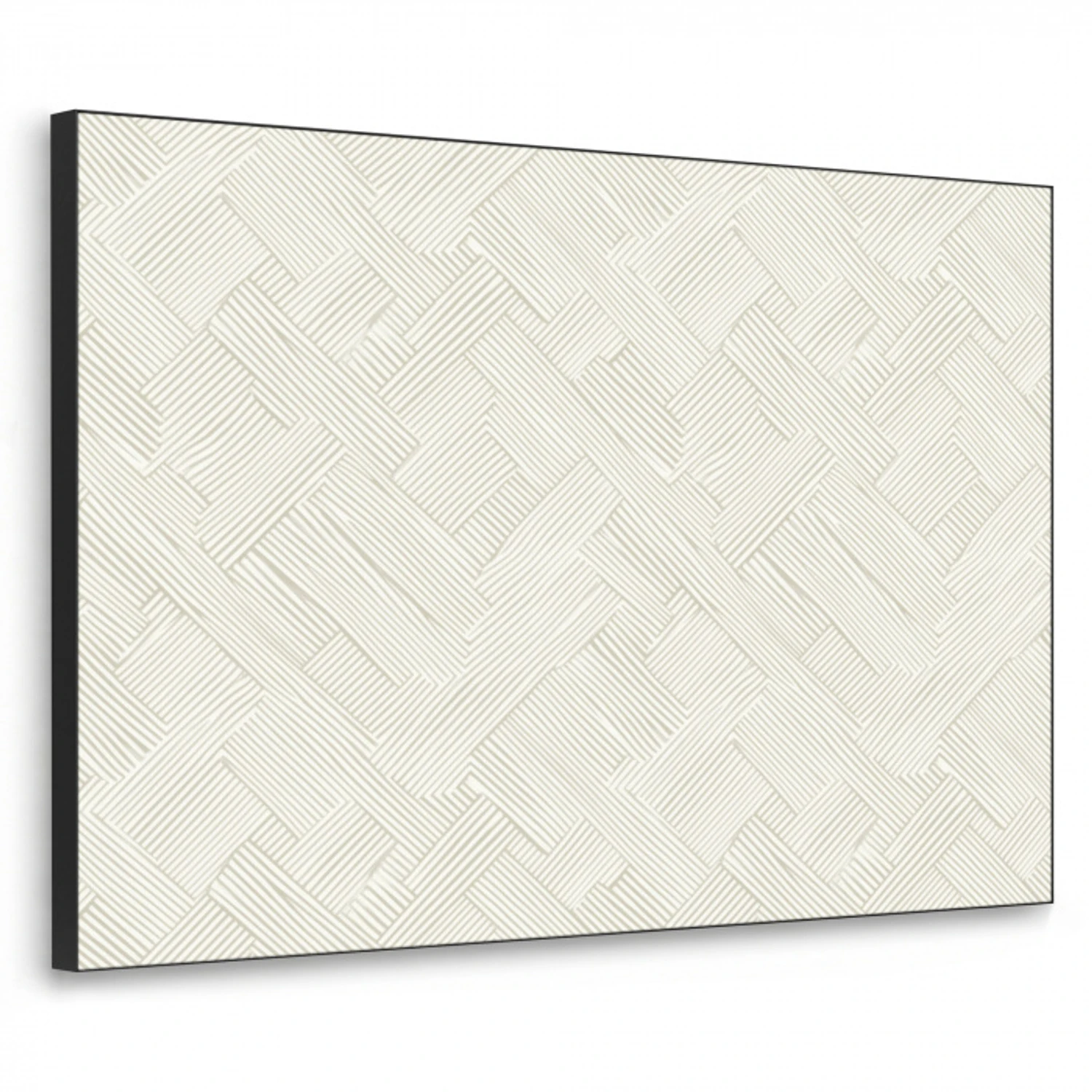 Textuur - Abstract - Beige Textielframe zwart klein 947 -3d