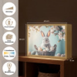 Konijn - Eieren - Mand Light Box met batterij (Wandlamp) middel -USP_websiteoverzichtDE