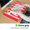 Amor - Strepen - Rood - Roze Muismat XXL klein -sfeer3
