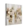 Abstracte vierkanten - Aardetonen - Mistig aluminium wit klein -3d