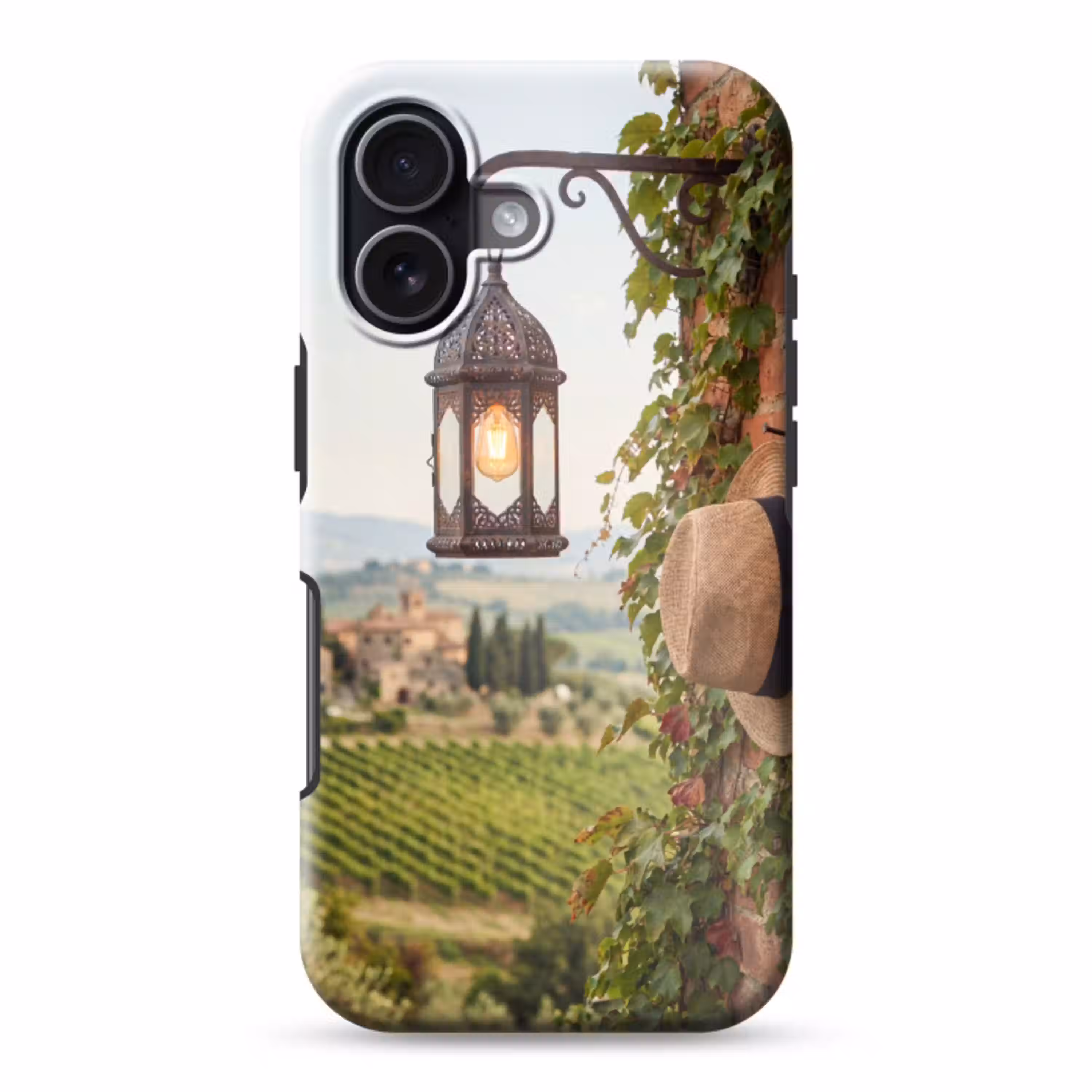 Lantaarn - Wijngaard - Landschap - Italiaans Toughcase MagSafe Apple iPhone 17 klein -3d