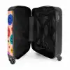 Patroon van kleurrijke smiley's NBS - Handbagage koffer - Kinderen Unisex middel -binnenkant