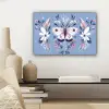 Vlinder - Vleugels - Stippen - Bloemen canvas 2cm klein -sfeer6
