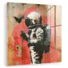 Graffiti - Astronaut - Street art - Ruimte - Banksy plexiglas 5mm klein -zzzproduct_nieuw