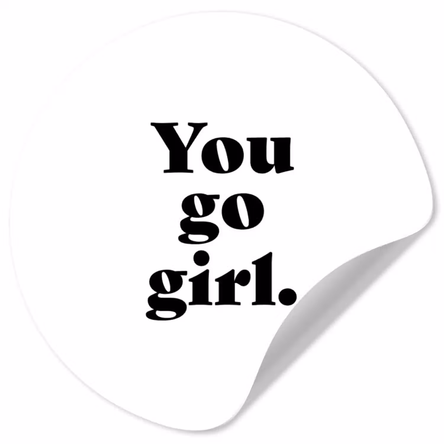 Behangcirkel - Spreuken - You go girl - Meisjes - Kinderen - Quotes