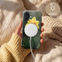 Bloem - Narcis - Gras - Geel Toughcase MagSafe Apple iPhone 17 klein -USP_MagsafeV