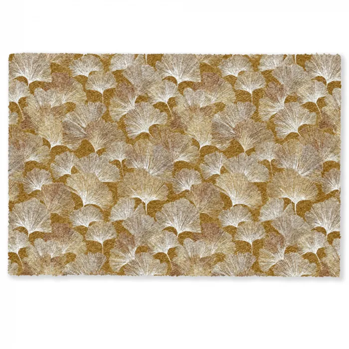Ginkgo - Bladeren - Goud Deurmat klein 898 -zkaufland3d