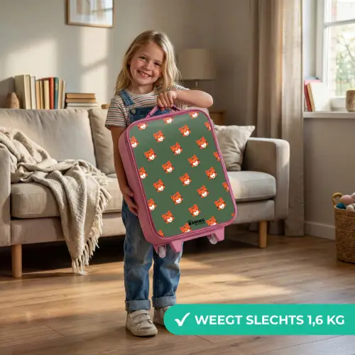 Tijger turbulentie Kinderkoffer - Roze klein -sfeer2_NL