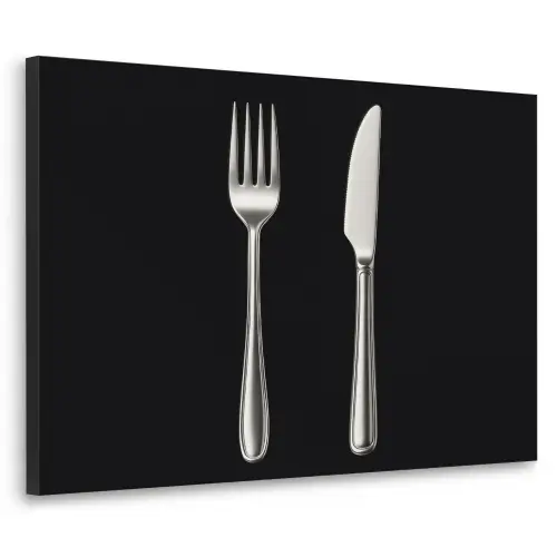 Bestek - Klassiek - Elegant Textielframe zwart klein -3d