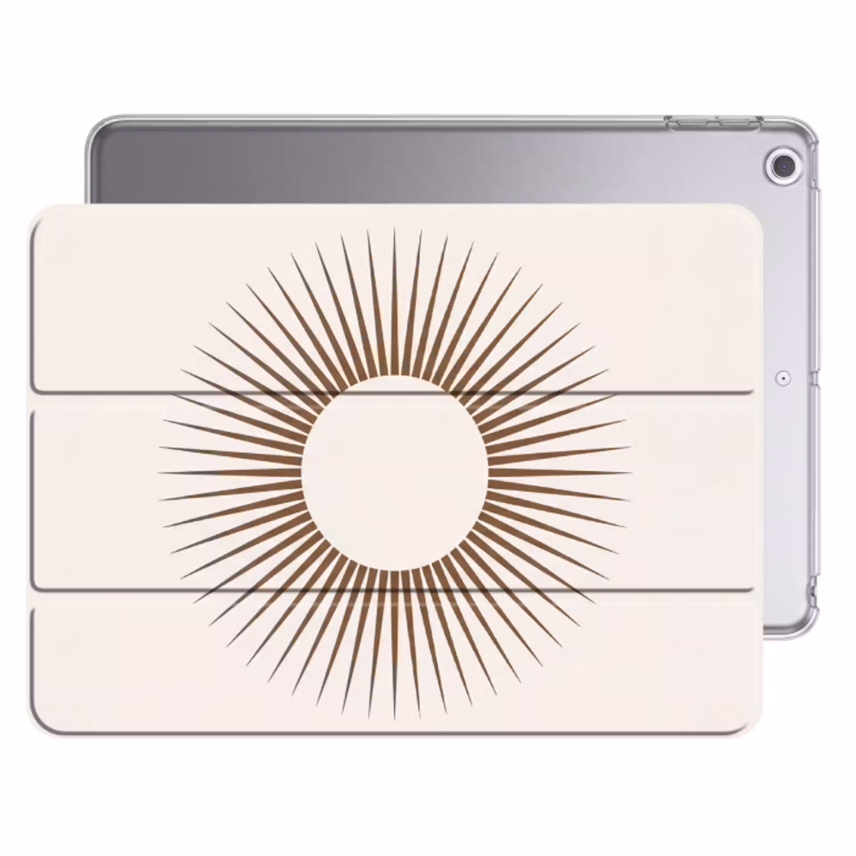 Abstract - Zon - Symbool - Modern - Beige Apple iPad 2017 middel -threedimensional_3d_global
