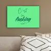 c'est la fucking vie - Groen - Penseelstijl canvas 2cm klein -sfeer3