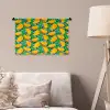 Mango - Patroon - Fruit - Bladeren Wandkleed katoen klein 269 -sfeer4