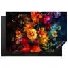 Nachtelijke Bloemenpracht Inductie beschermer vinyl 3mm klein -3d