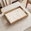 Abstract - Zebra - Beige Dienblad Rechthoek middel 911 -sfeer1