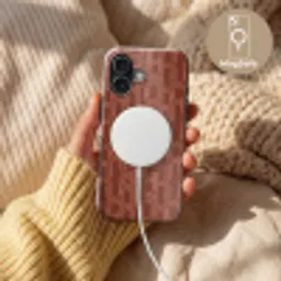 Abstract - Textuur - Bruin Toughcase MagSafe Apple iPhone 17 klein 1017 -USP_MagsafeV