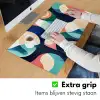 Abstract - Blauw - Roze Muismat XXL klein -sfeer3