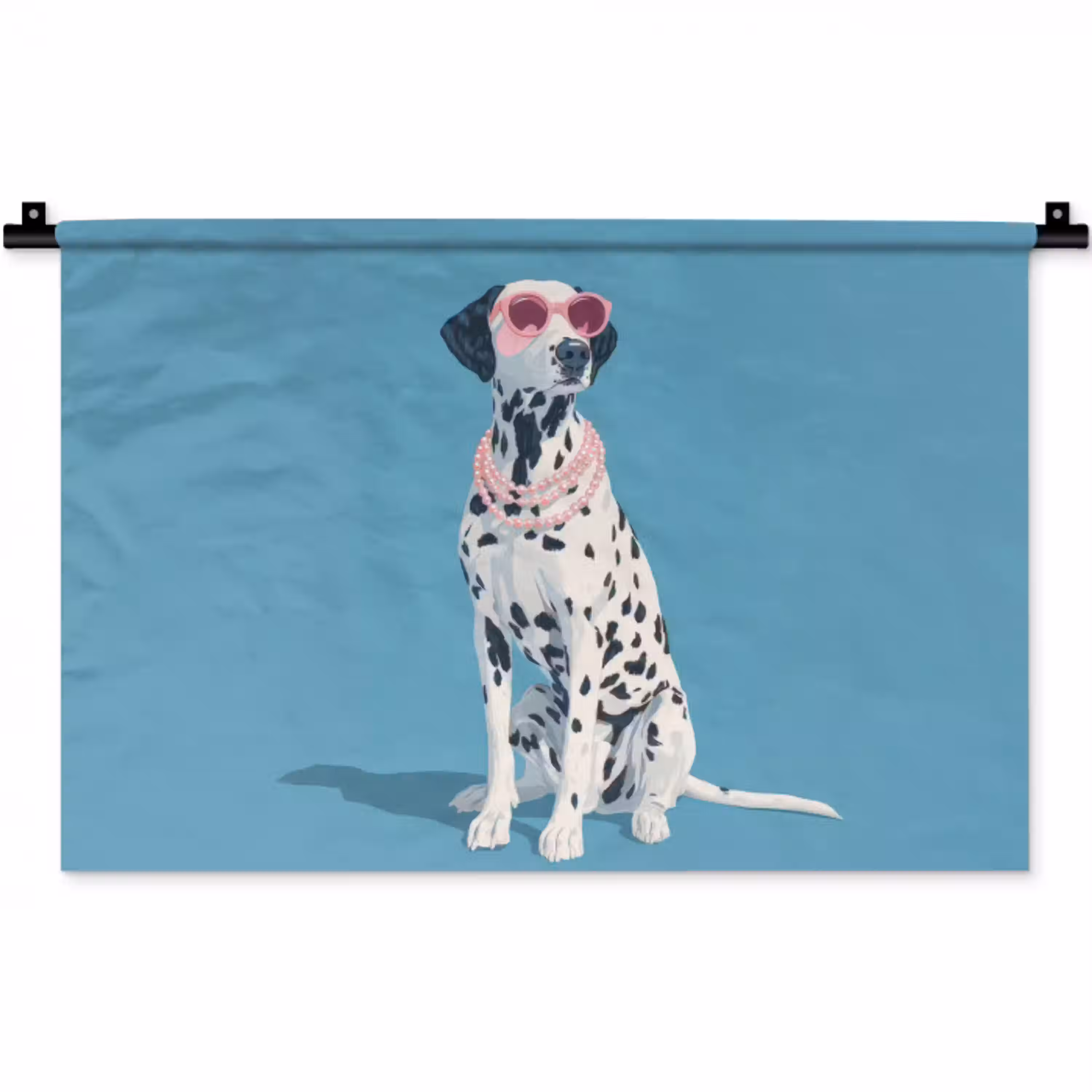 Dalmatiër - Zonnebril - Blauw Wandkleed katoen klein -zz3d