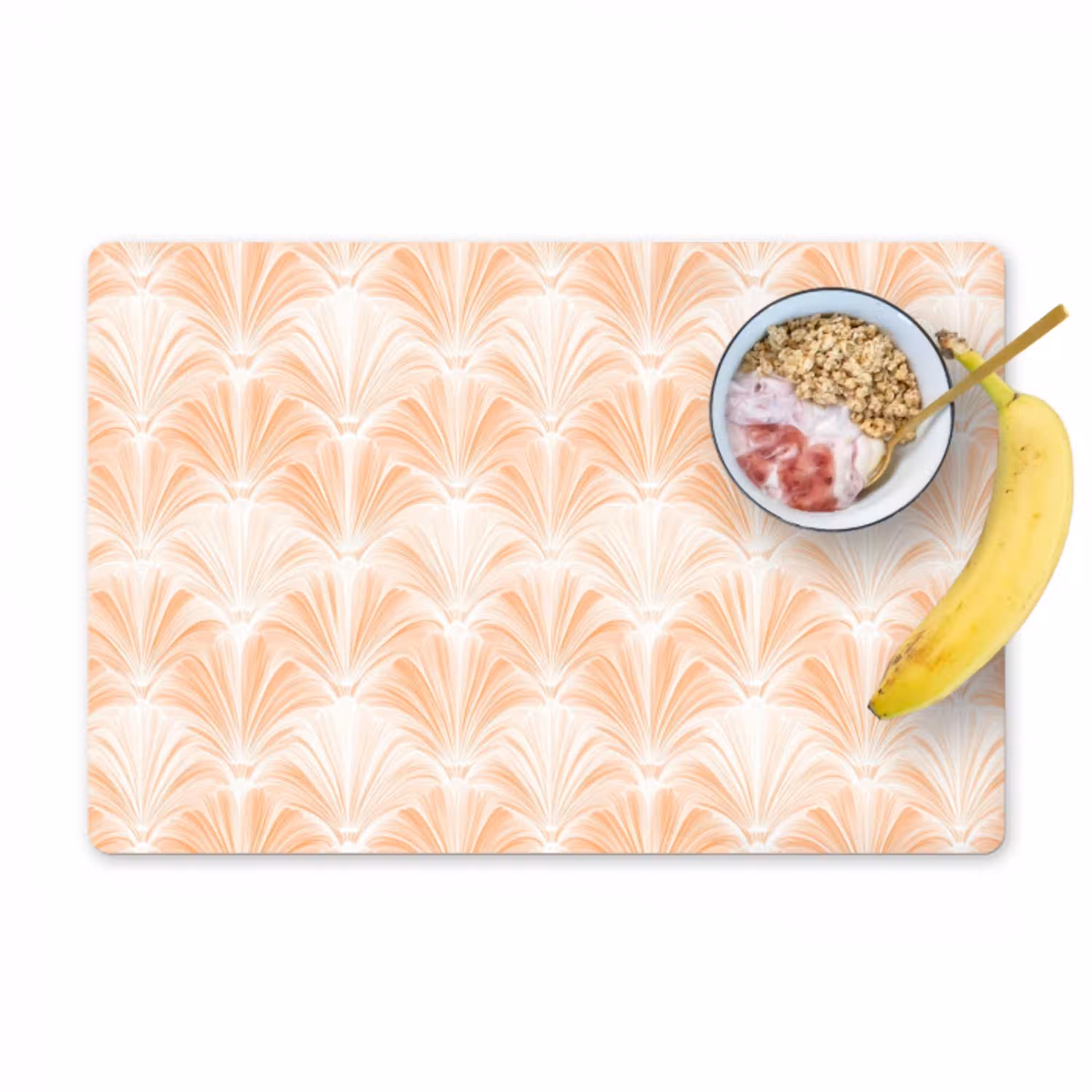 Waaier - Patroon - Perzik Placemat vinyl groot 368 -zzzproduct_Kitchenyeah-website