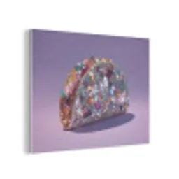 Edelstenen - Glitters - Paars - Kleurrijk PET vilt klein -3d