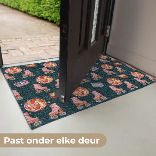 Rolschaatsen - Patroon - Disco Deurmat klein 898 -USP_NL