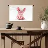 Varken - Roze - Baby dier - Boerderij dieren Wandkleed katoen klein -sfeer6