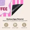 More coffee - Roze - Paars - Strepen - Mok Inductie beschemer met haakjes klein -ky-onderkant-de