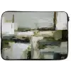 Penseelstreken - Groen - Abstract - Japandi laptophoes neopreen klein -zkaufland3dotto