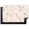 Terrazzo -  Patroon - Kleurrijk - Indigo Inductie beschermer vinyl 3mm klein 276 -3d