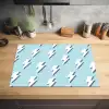 Blauw - Wit - Patroon - Bliksem Inductie beschermer vinyl 3mm klein 276 -sfeer5