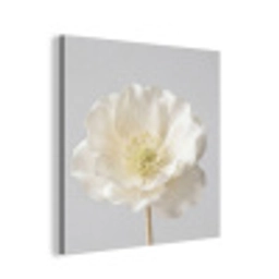 Bloem - Minimalistisch -Wit aluminium wit klein -3d