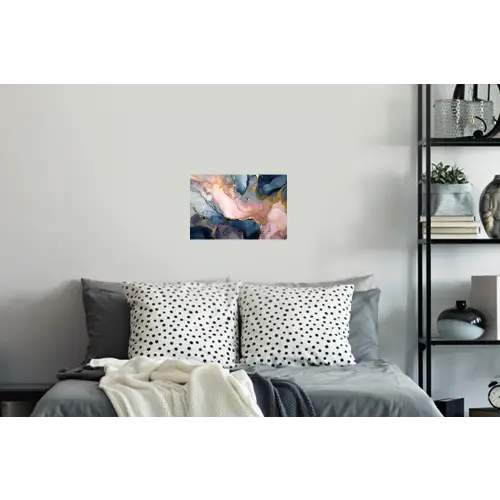 Marmer - Roze - Blauw Muursticker klein -slaapkamer
