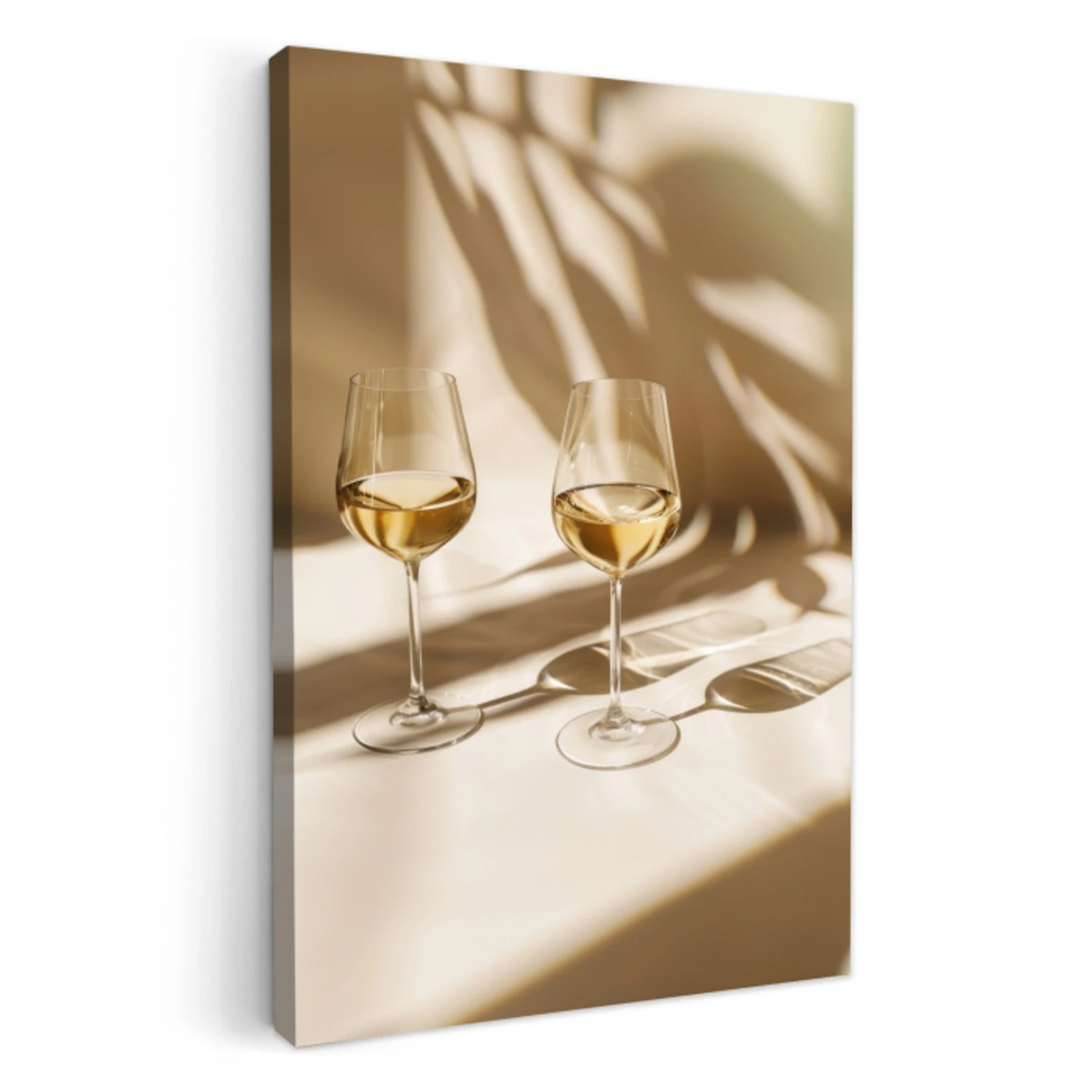 Wijn - Wijnglazen - Wit KitchenYeah - Keuken - Canvas klein -3d