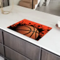Basketbal - Verf - Sport - Oranje Inductie beschermer vinyl 3mm klein -sfeer8