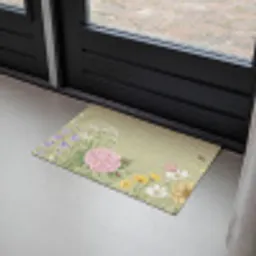 Botanisch - Bloemen - Kleurrijk Deurmat klein -sfeer2