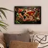 Kruiden - Specerijen - Wereldkaart - Bruin - Lepel - Kleurrijk canvas 2cm klein -sfeer1