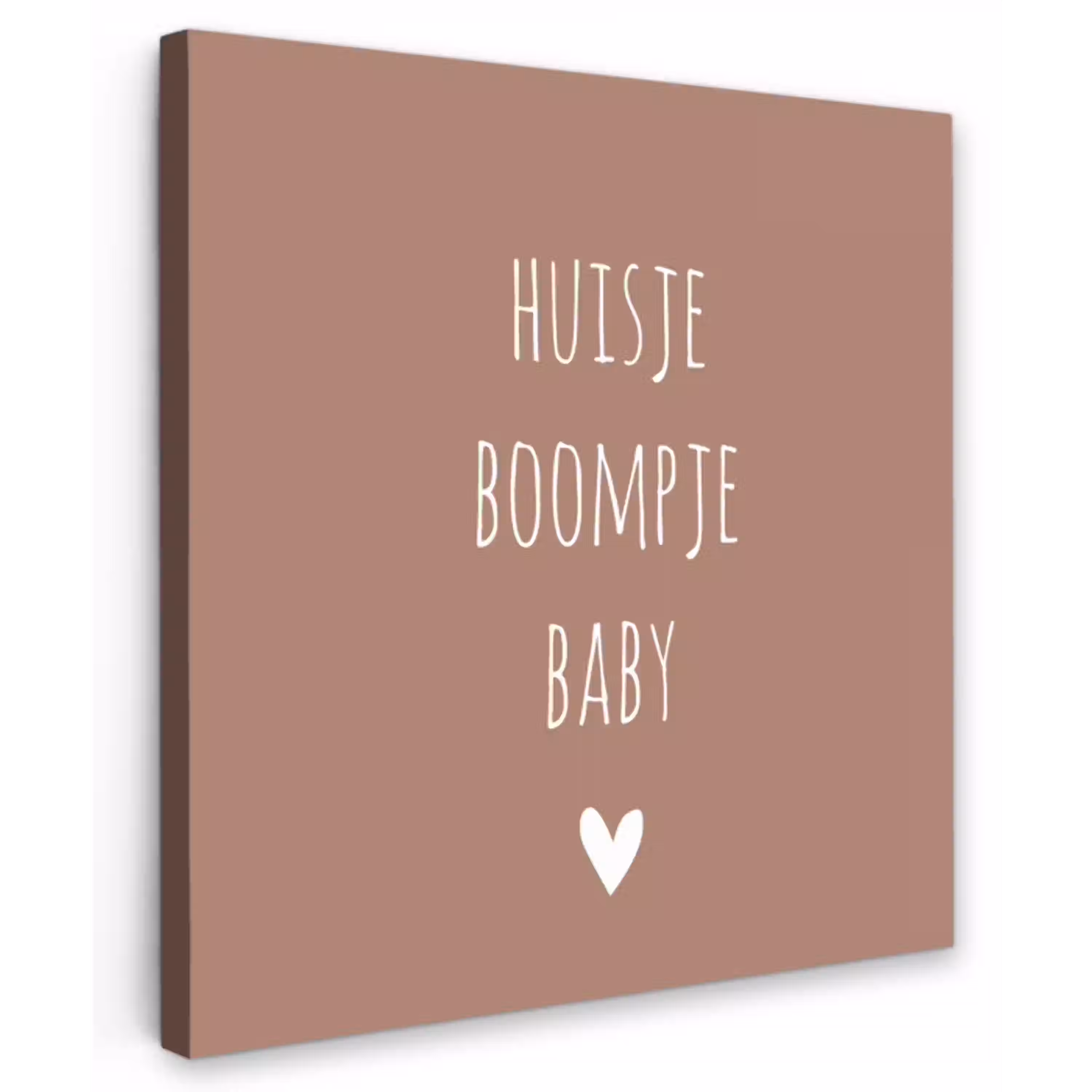 Quotes  - Spreuken - Huisje boompje beestje Tuinposter op houten frame 2 cm dik klein -3d