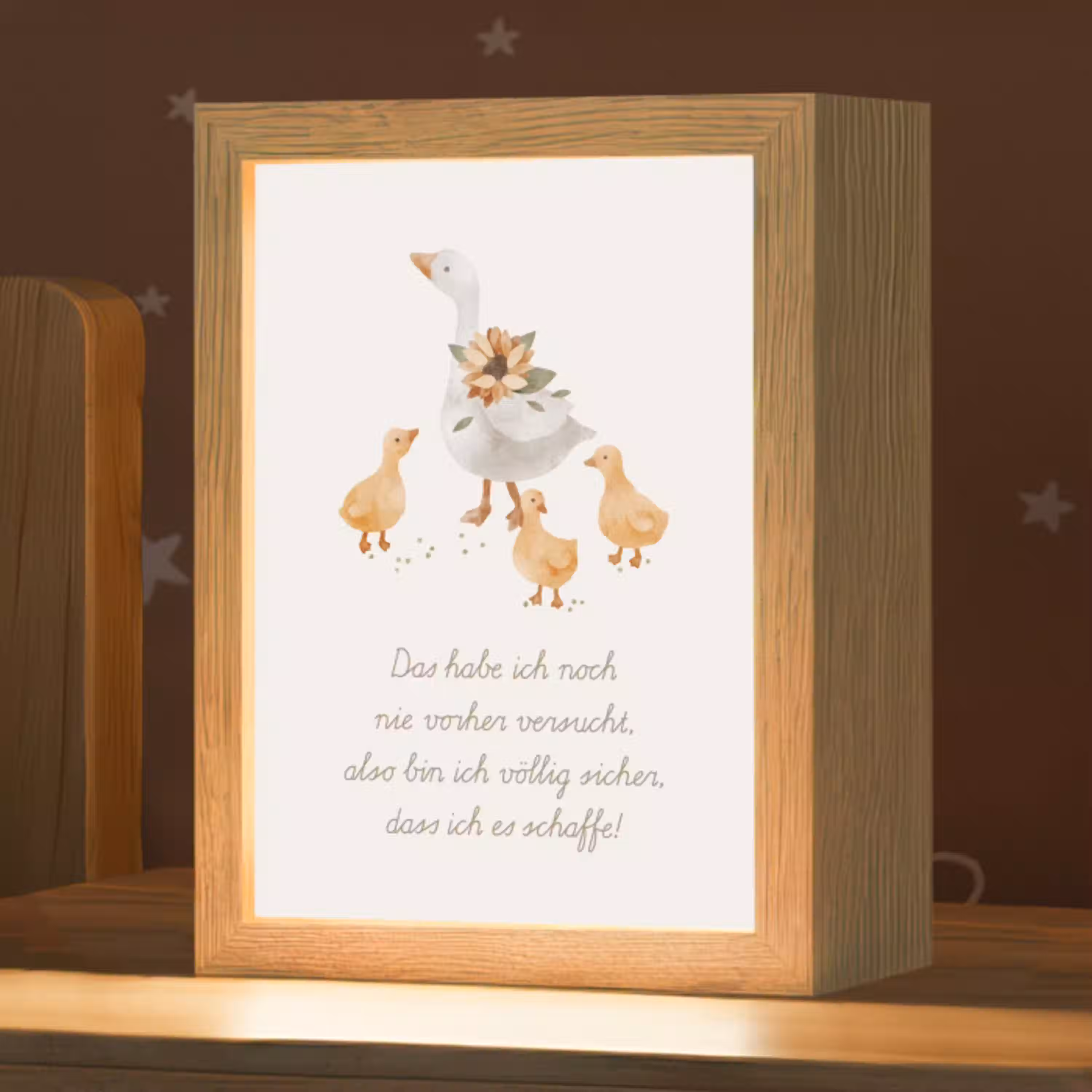 Kinderen - Ganzen - Beige - Quote - Boerderij Light Box met kabel klein -zzz_3d_website