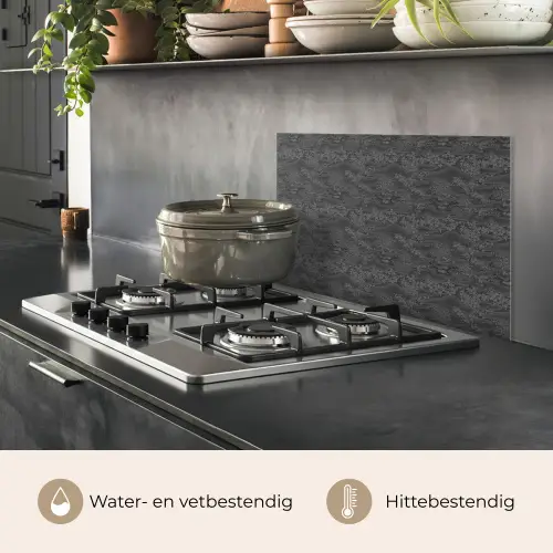 Grijs - Bloesem - Heuvels keuken achterwand spatscherm klein 900 -usp_NL