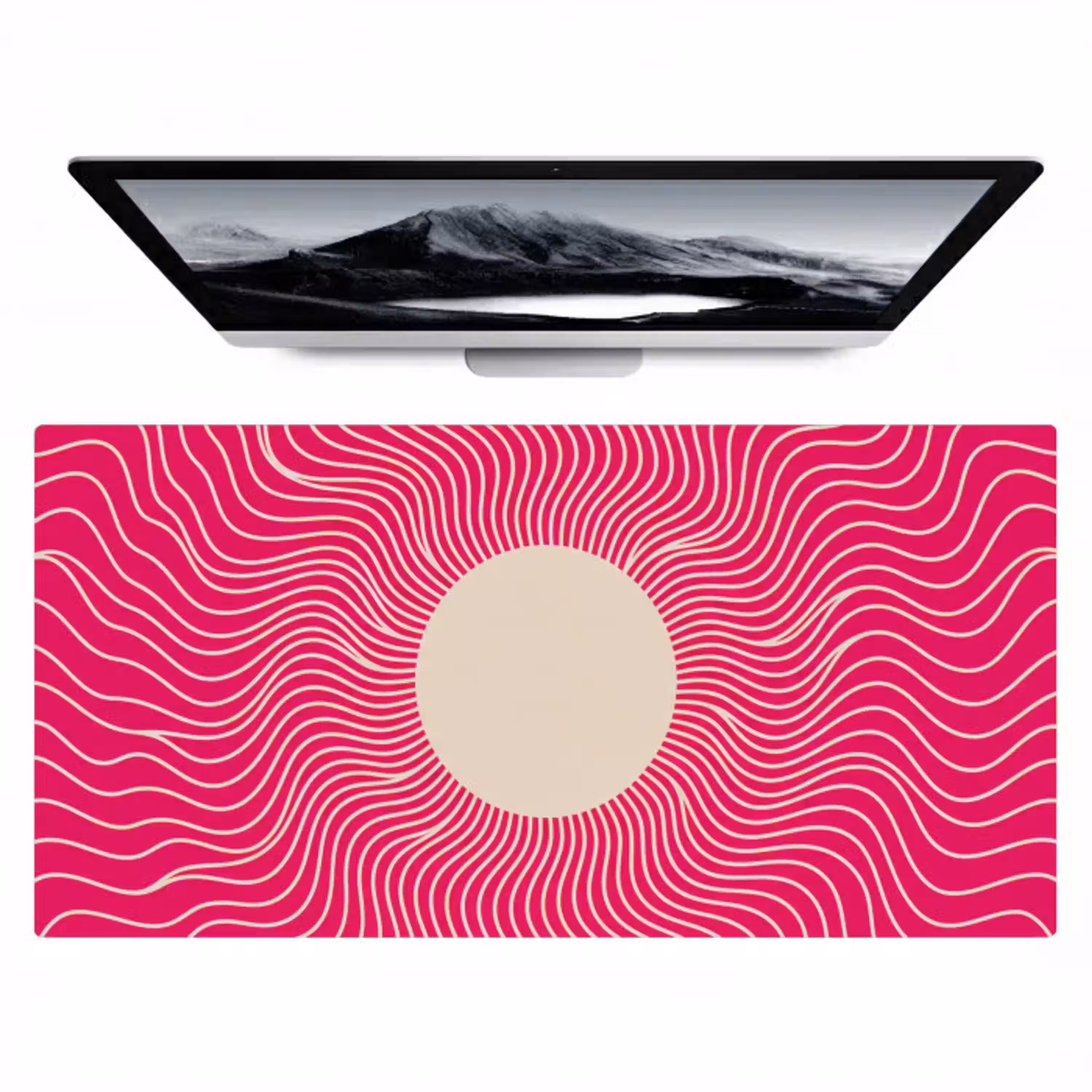 Abstract - Patroon - Roze Muismat XXL klein -zzz3d
