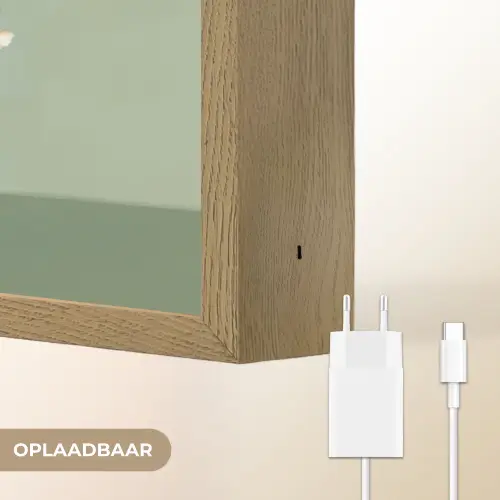 Bloemen - Vaas - Kaartje Light Box met batterij (Wandlamp) middel -USP_websiteoplaadbaarNL